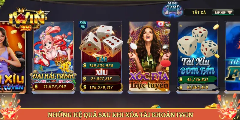 Những Hệ Quả Sau Khi Xóa Tài Khoản iWin
