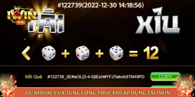 Ưu Nhược Của Từng Công Thức Khi Áp Dụng Tại iWin